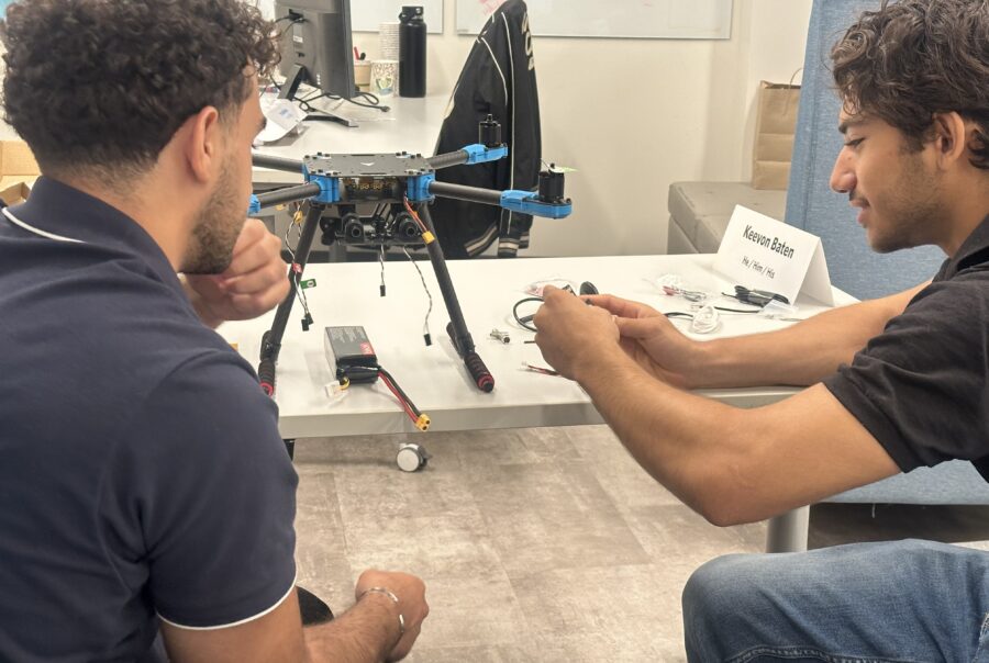 Drone assembly at AstraQua