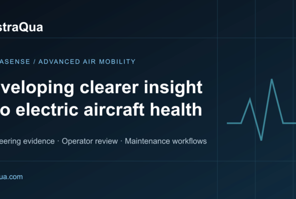 AstraSense for Advanced Air Mobility: developing clearer insight into electric aircraft health.